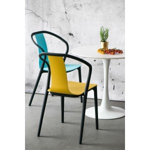 Krzesło Bella czarne/żółte
